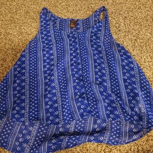 Forever 21 Sheer Sleeveless Button Up